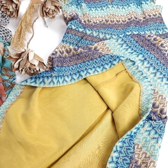 Anthropologie Tabitha Gorgeous Blue Brown Stripe Weave Sz 6 - Picture 8 of 15